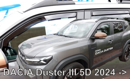 Deflektory Heko - Dacia Duster III od 2024 (so zadnými)