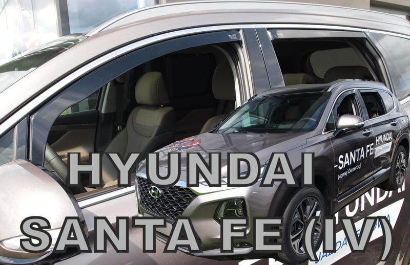 Deflektory Heko - Hyundai Santa Fe 2018-2023 (so zadnými)